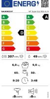 BAUKNECHT Waschtrockner WT Super Eco 96S 41 N, 9 kg, 6 kg, 1400 U/min, Flecken 20°C – entfernt mehr als 100 Flecken, ganz ohne Vorbehandlung