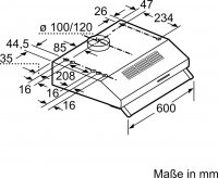 SIEMENS Unterbauhaube Serie iQ100 LU62LFA21