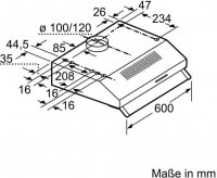 BOSCH Unterbauhaube Serie 2 DUL62FA51