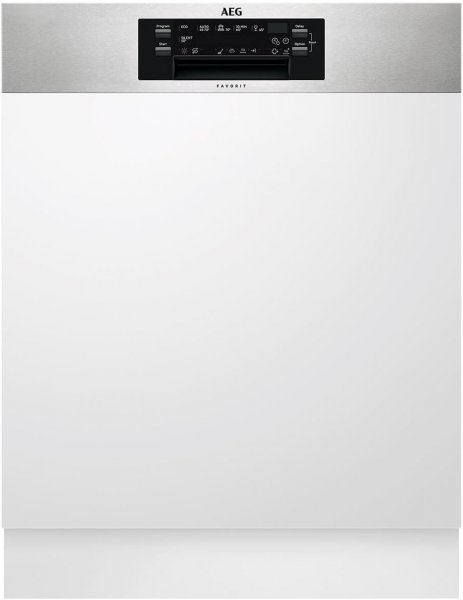 AEG Favorit FEE63800PM Integrierbarer 60 cm Geschirrspüler edelstahl/cleansteel / D = 0,84 kWh, 44 dB